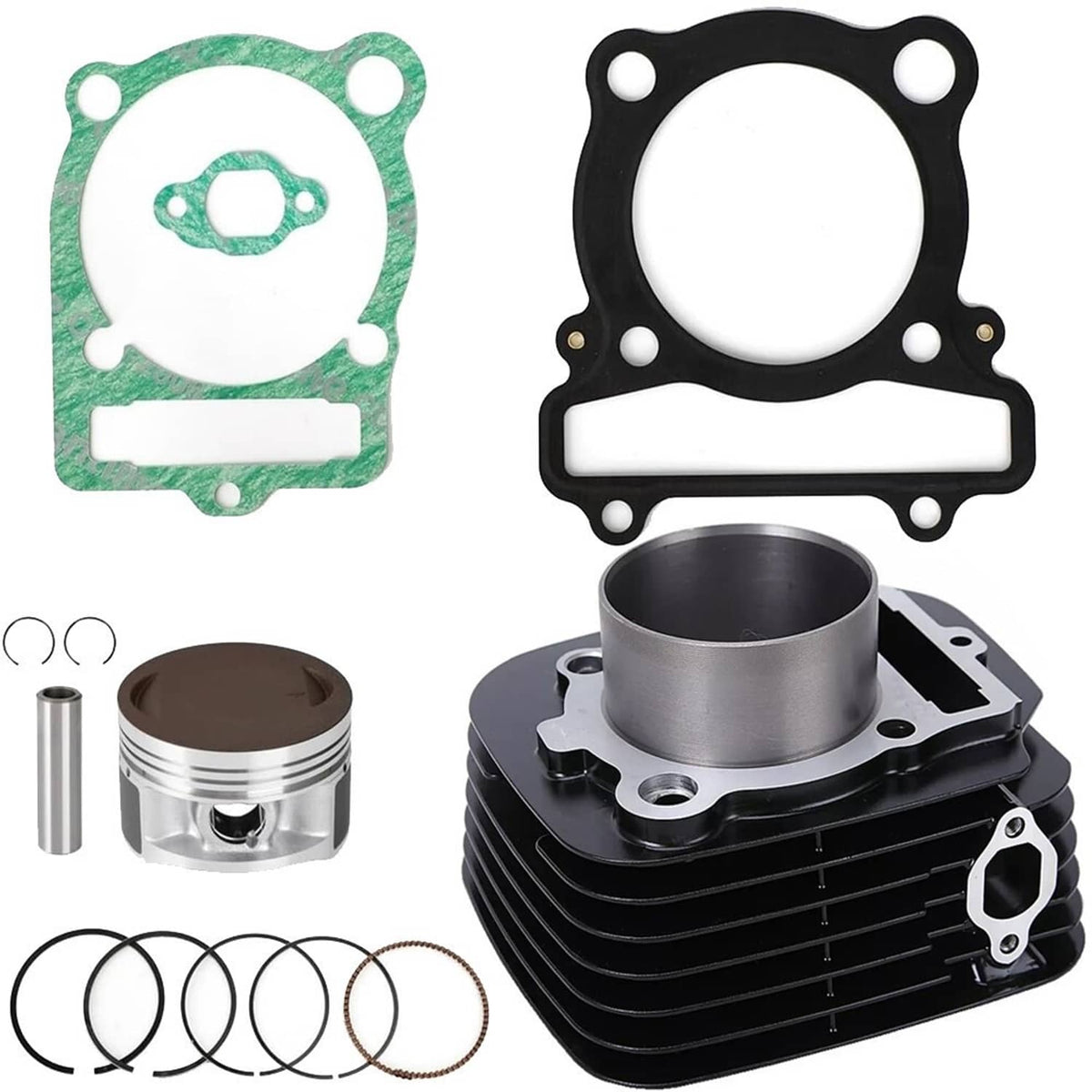 Solidspare Cylinder Piston Gasket Top End Rebuild Kit For Yamaha Warrior 350 YFM350 1987-04