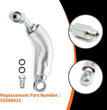 Solidspare Turbo Charger Coolant Return Hose Line For Chevy Cruze Buick GM 1.4L 55567067