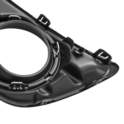 Solid Spare Left Right Fog Light Cover Bezel w/Chrome Ring Trim For Honda Pilot 2012-2015