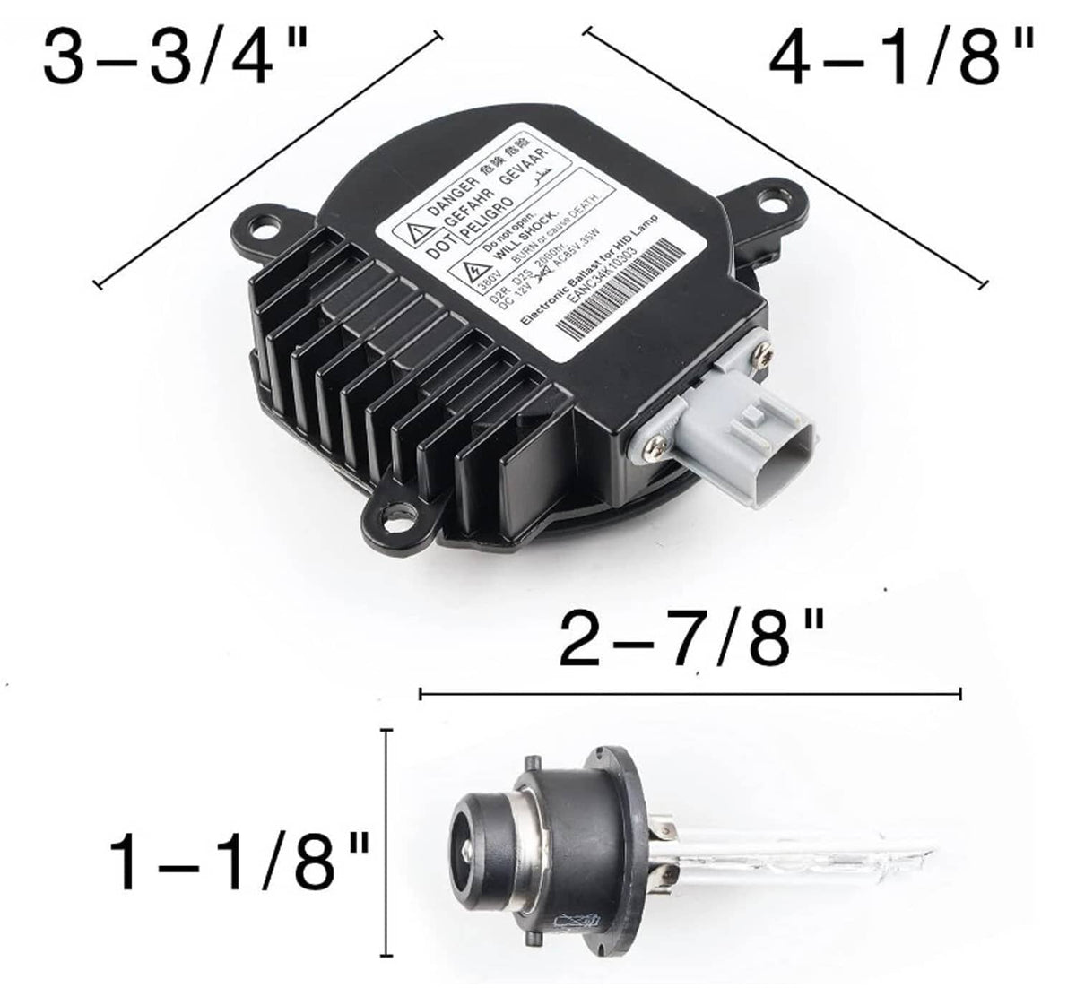 Solidspare HID Xenon Headlight Ballast w/ Igniter Cord Bulb For Nissan Infiniti 28474-89904