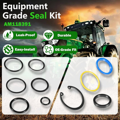 Solid Spare AM118391 Cylinder Seal Kit for John Deere 40 44 60 70 70A Loaders 1-1/2” Bore