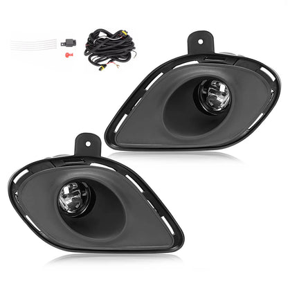 Solid Spare For 2015-2023 Dodge Charger SRT LED Fog Lights Driving Lamp w/Bracket Wiring Set