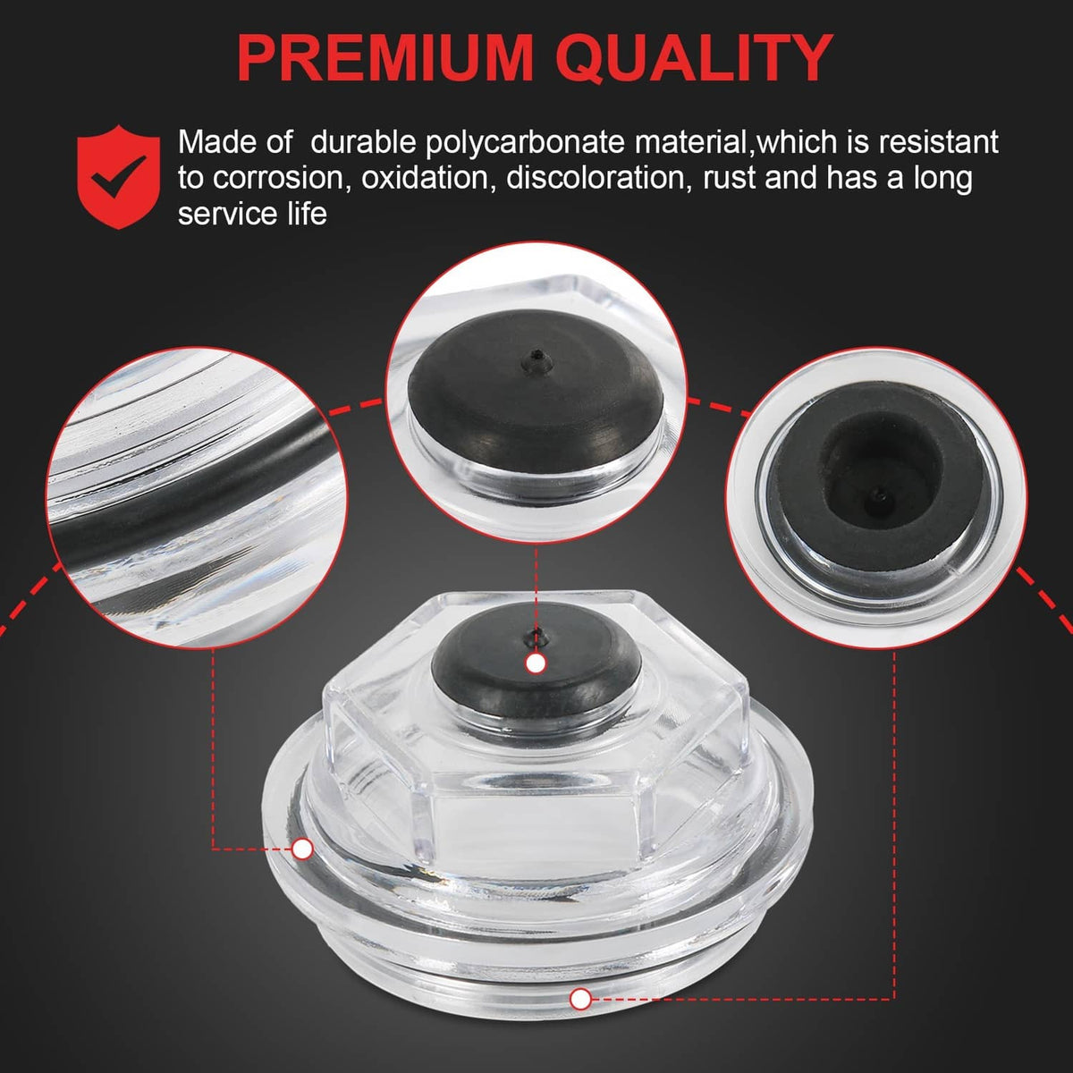 Solidspare 4PCS Replacement 8K 2-7/8" Oil Bath Caps Trailer Axle For Dexter 21-35 LCI 8000#