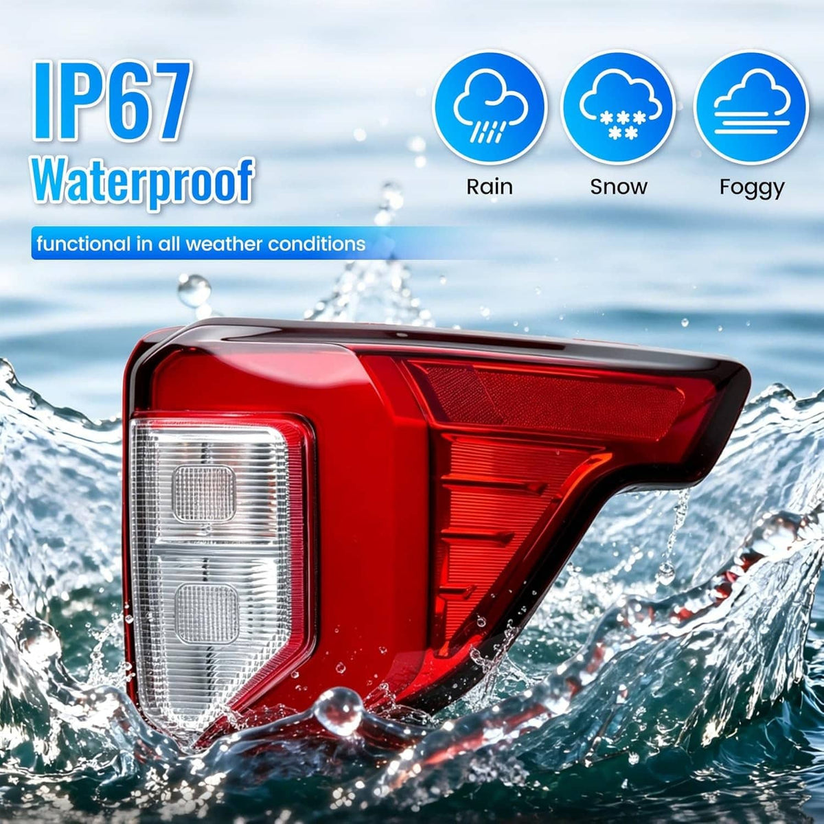 Solidspare Right Side LED Tail Light For Ford Explorer 2020-2022 Rear Lamp LB5Z13404F