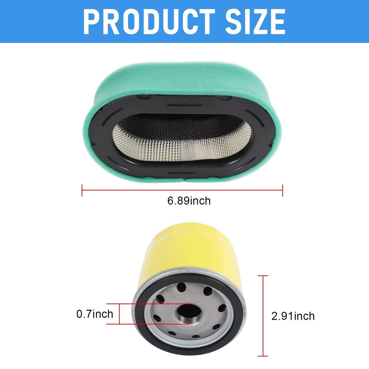 Solidspare 32 083 09-S Air filter tune up kit For Kohler 7000 series 19HP-26HP Engine Mower