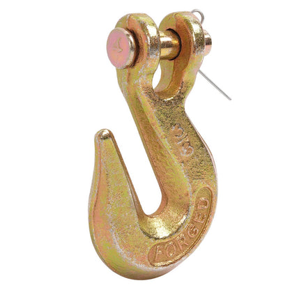 Solid Spare 10 Pack G70 3/8'' Clevis Grab Hook Tow Chain Hook Tie Down Flatbed Truck Trailer