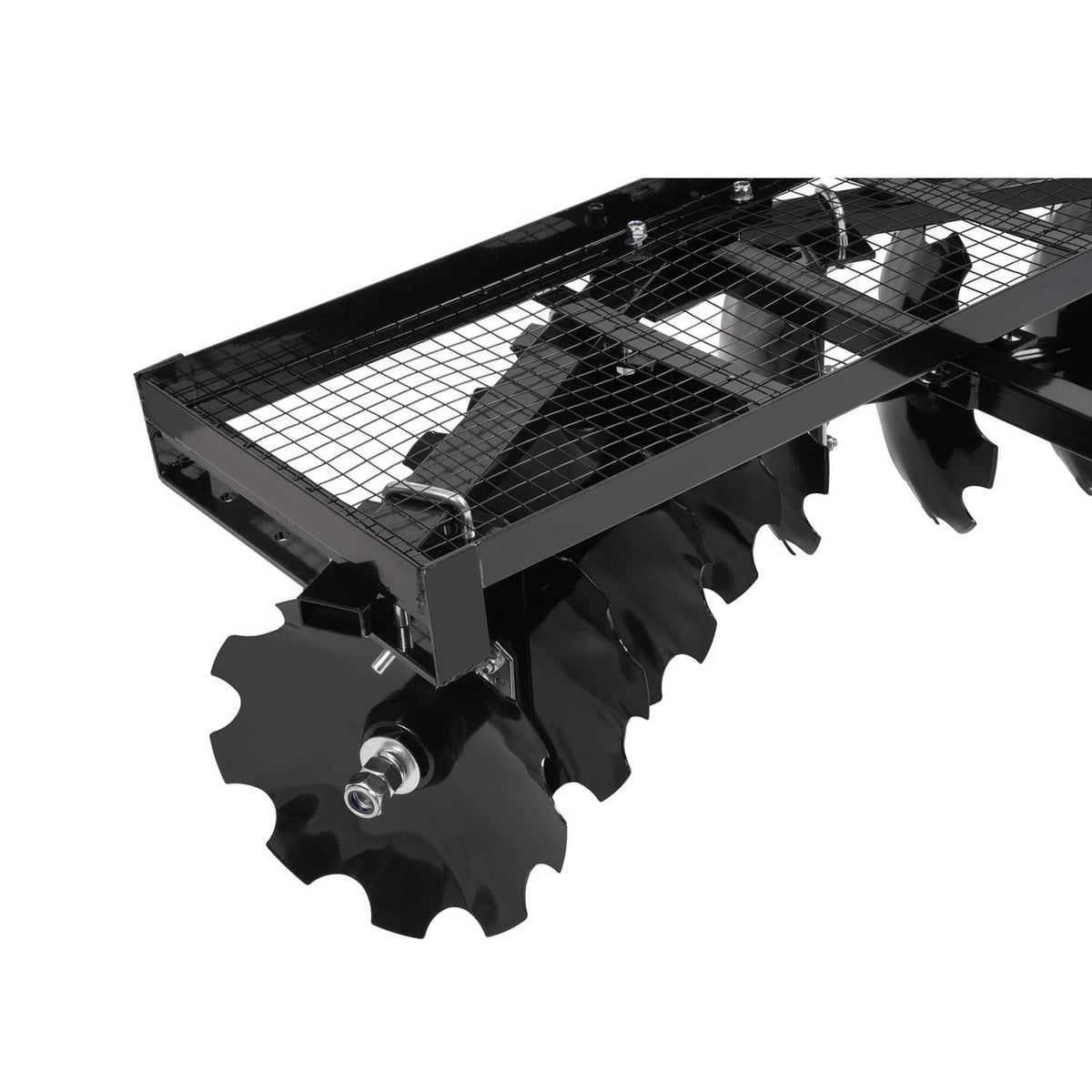 Solidspare Tow-Behind Notched Disc Harrow 4FT For ATV UTV Trailer Tilling W/ A 2" Towball