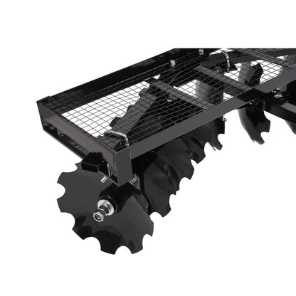Solidspare Tow-Behind Notched Disc Harrow 4FT For ATV UTV Trailer Tilling W/ A 2" Towball