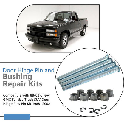 Solidspare Door Hinge Pin Bushing Repair Kit For Chevy GMC 1500 2500 3500 15685040 15562609