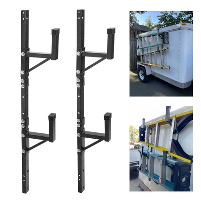 Solidspare 2 Adjustable Trailer Side Ladder Rack Exterior Wall Mount For Enclosed Trailers