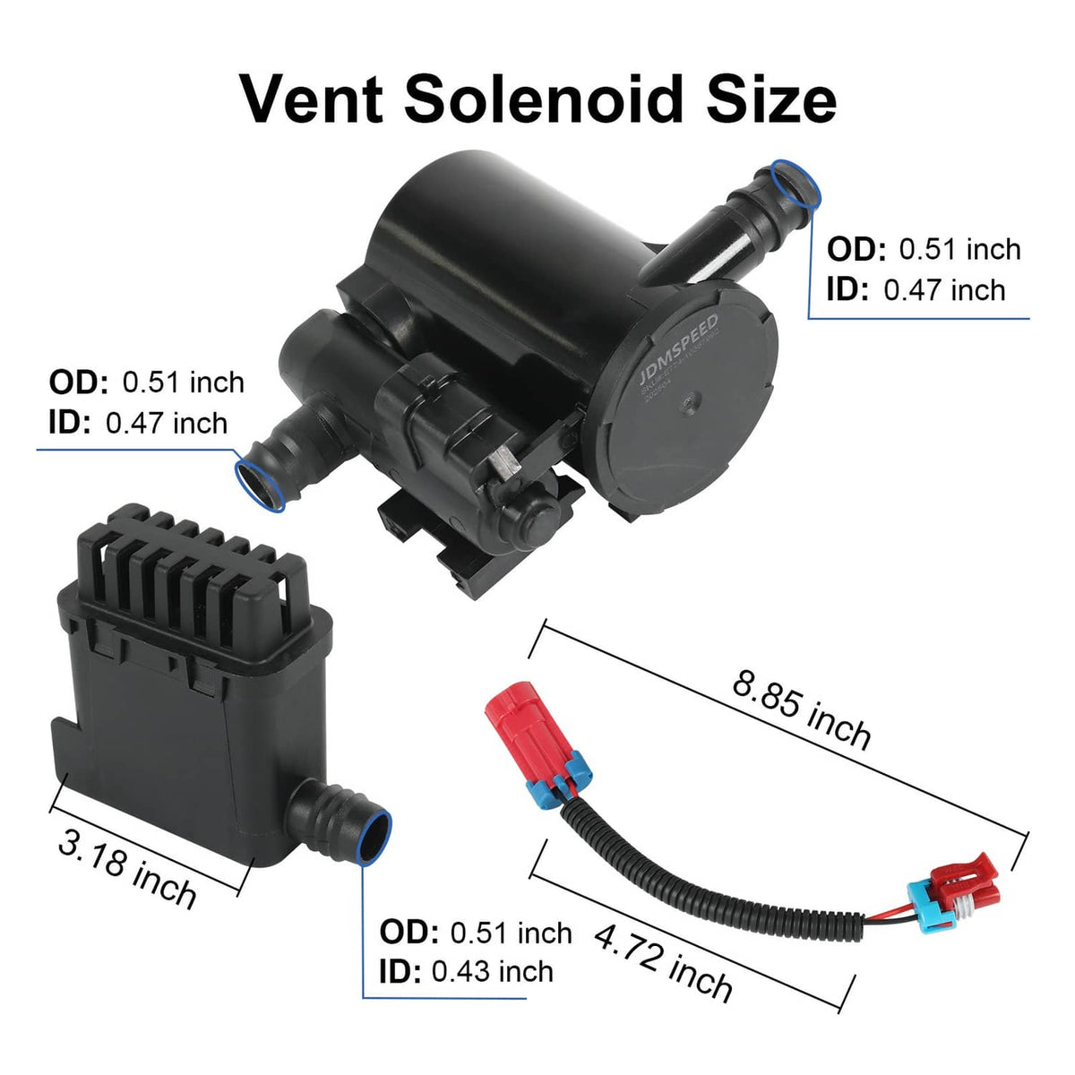Solidspare CVS34 Vapor Canister Vent Solenoid for 2004-2010 Chevy Silverado GMC Sierra 1500