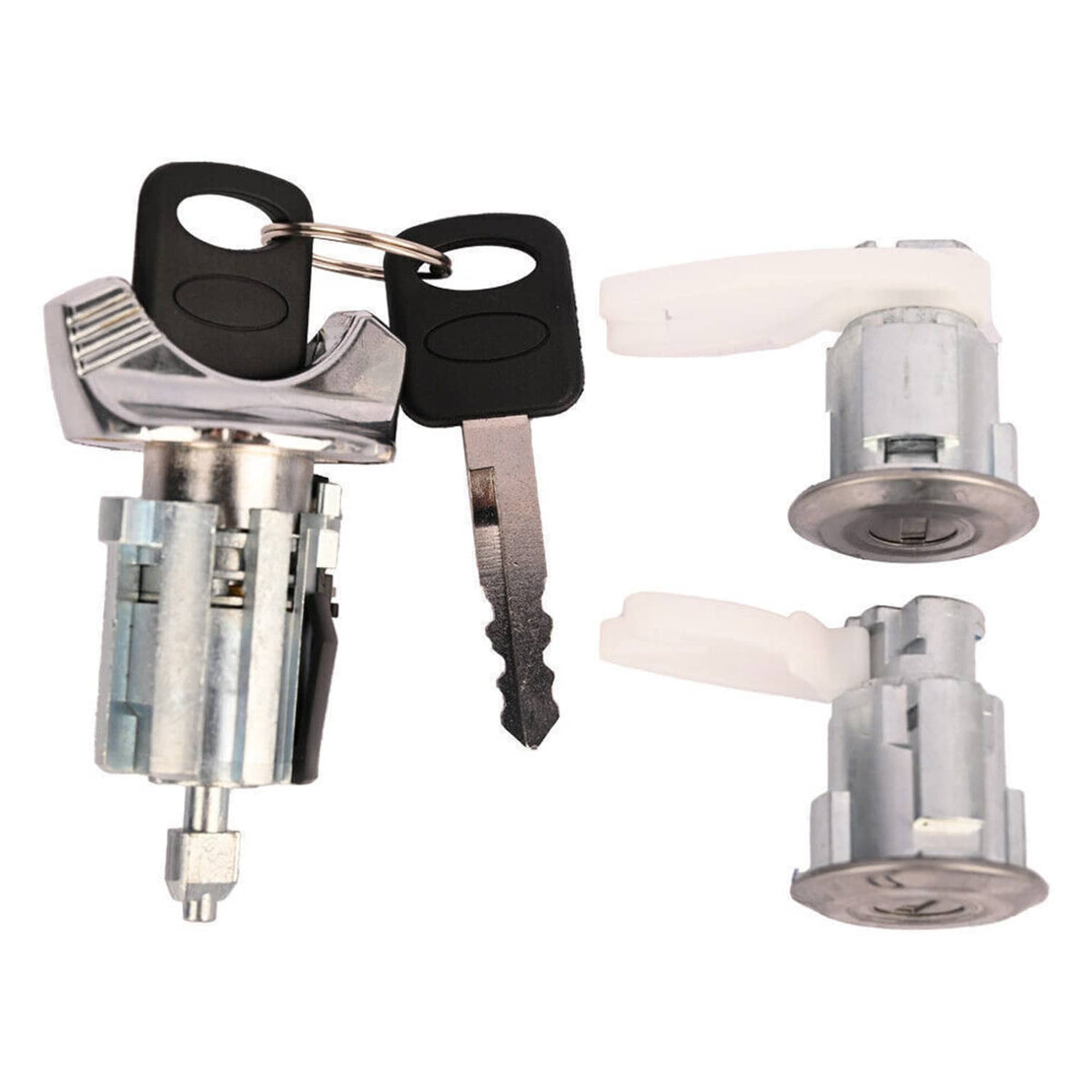 Solidspare Ignition & Door Lock Cylinder Set For 92-96 Ford Bronco F-150 250 350 Keyed Alik