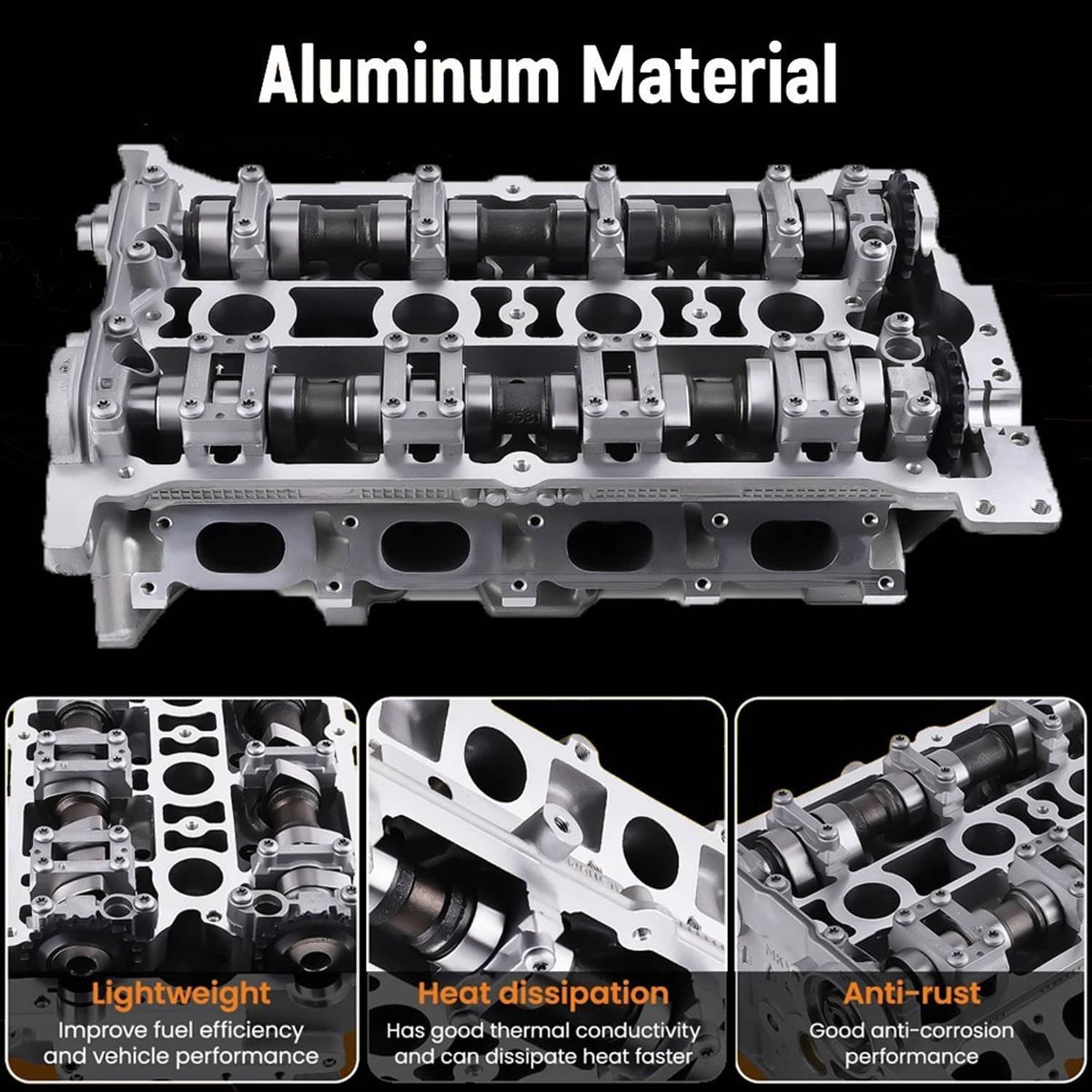 Solidspare New 1.8T 20V Assembled Cylinder Head for VW Jetta Beetle Passat Golf Audi A4 TT