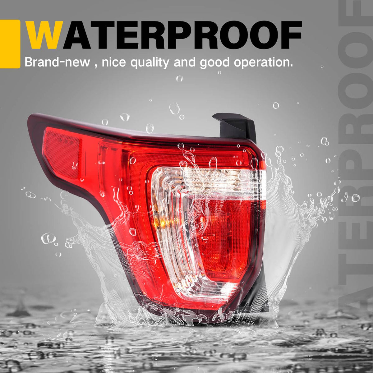 Solid Spare For 2016 2017 2018 2019 Ford Explorer LED Tail Light Brake Lamp Driver Left Side