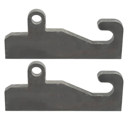Solidspare 2PCS Quick Attach With Wear Ears Loader brackets Coupler For JRB 416 Blank Steel