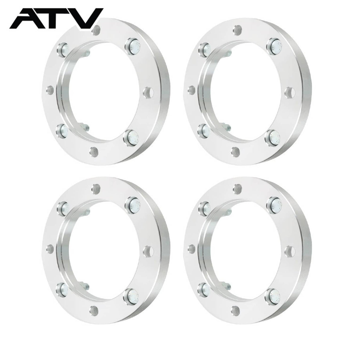 Solidspare 4pcs 4x156mm Wheel Spacers 1 inch with 12x1.5 Studs ATV For Polaris RZR Ranger