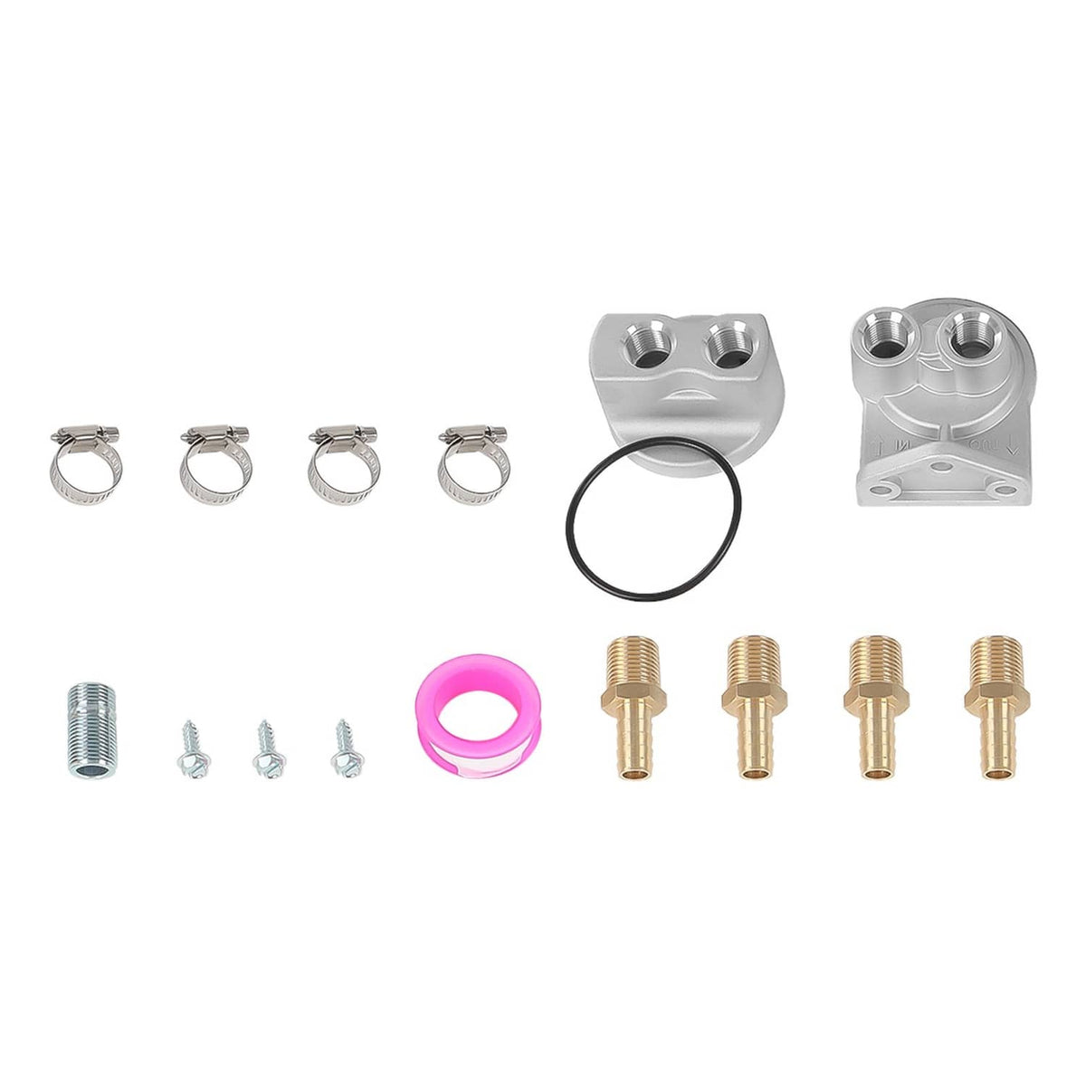Solidspare Universal Remote Oil Filter Kit Single Filter 3/4-16 in Thread Adapter 10ft Hose