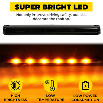 Solid Spare Center LED Roof Marker Cab Light For Chevrolet Silverado 2500HD 3500HD 2007-2021