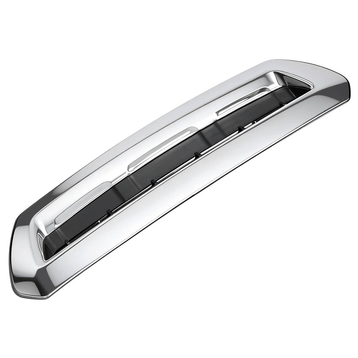 Solid Spare Hood Air Vent Scoop For 2017-19 Chevy Silverado GMC Sierra 2500HD 3500HD Chrome