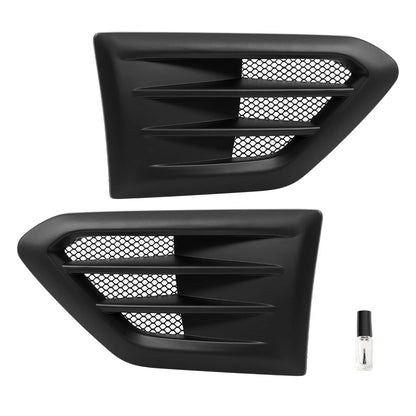 Solid Spare Pair of Fender Air Vent For Ford Ranger 2019-2023 USA Built Matte Black