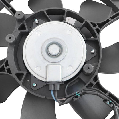 Solidspare 2Pcs AC Condenser and Radiator Cooling Fan Assembly Fit For 2016-2018 Honda HR-V