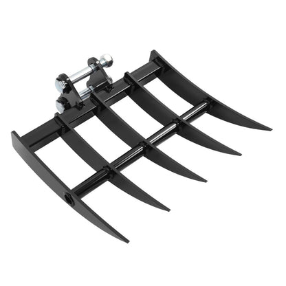 Solidspare Mini Excavator Attachment Rake 5 Tools For Mini Excavator  Heavy Duty Thick