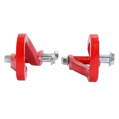 Solid Spare For GMC Sierra 1500 2019-2026 Heavy Duty Front Car Tow Hooks w/ Bolts Red