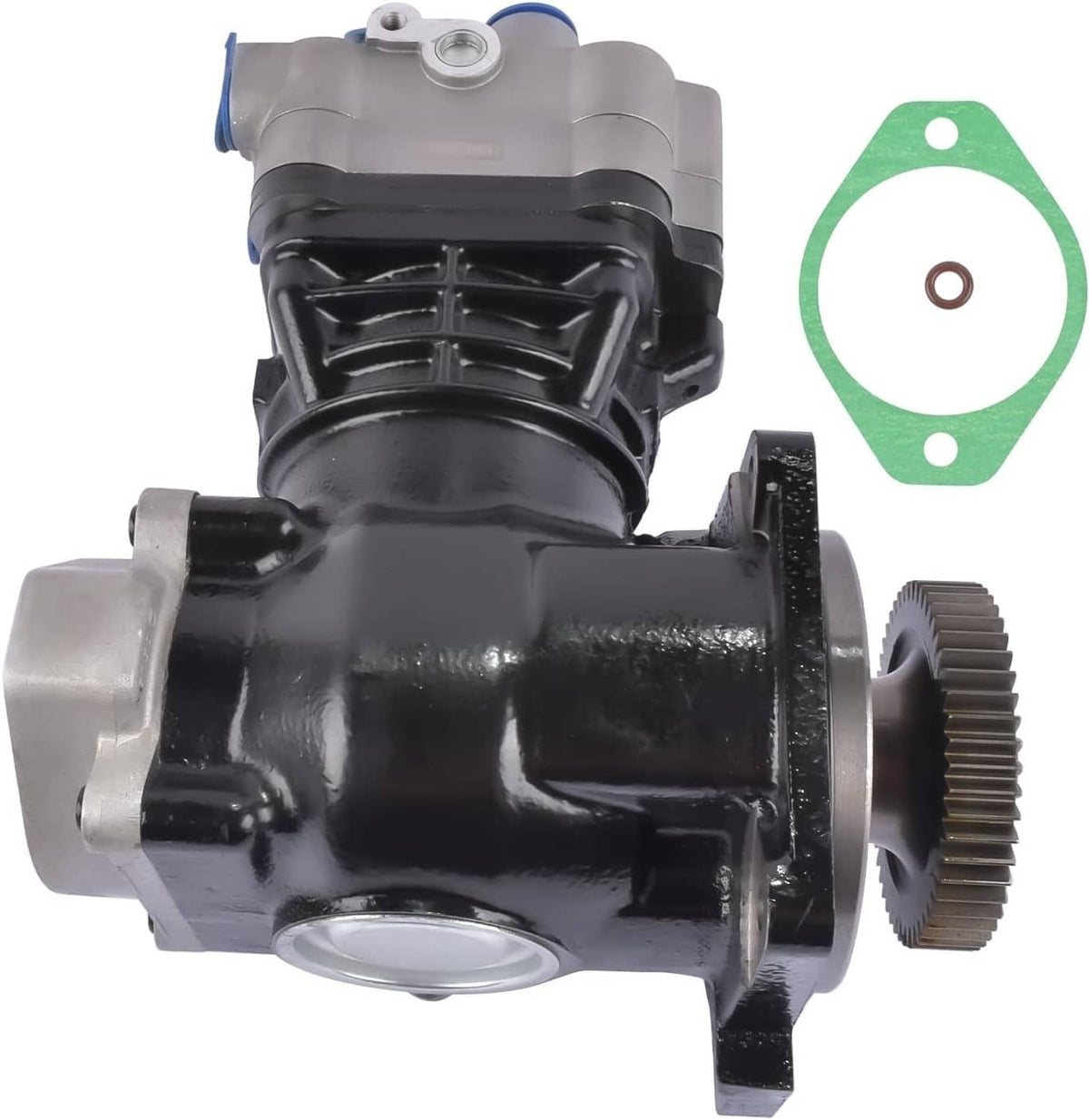 Solidspare New For Detroit Diesel DD15 Truck Air Brake Compressor w/ Gear DDE RA4711302515