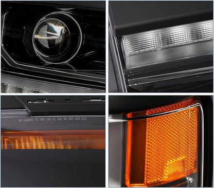 Solidspare HID/Xenon Headlights w/ DRL Right & Left For 2016-2018 Chevy Silverado 1500