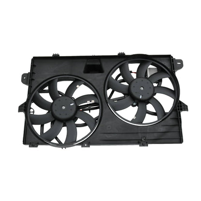 Solidspare FO3115177 Dual Radiator Condenser Cooling Fan Assembly For Ford Edge MKX Lincoln