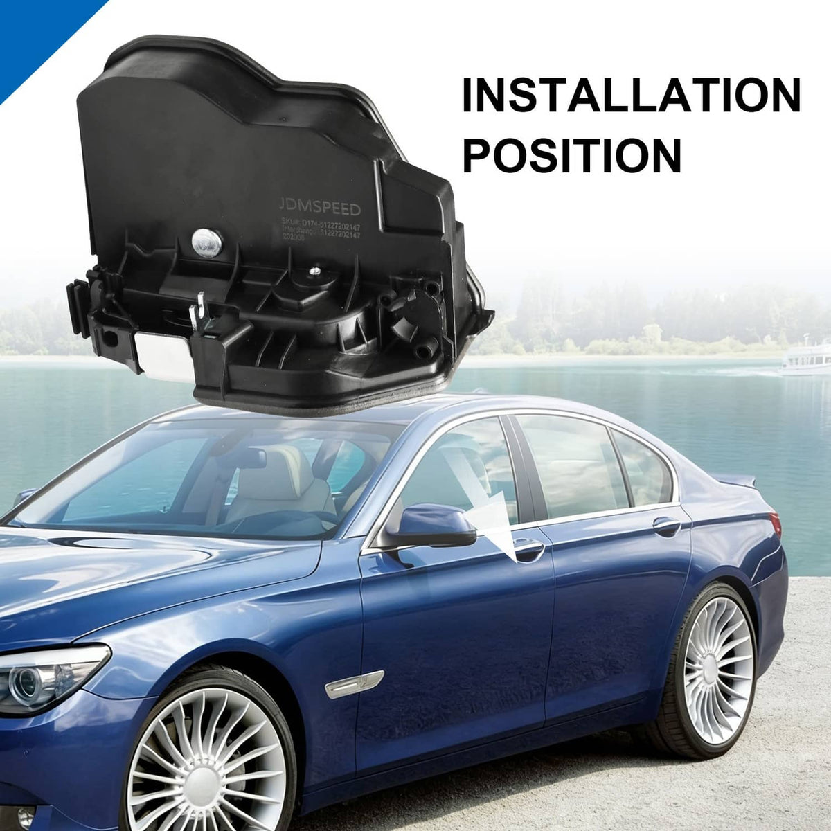 Solidspare 51227202147 Rear Left Power Door Lock Latch Actuator Fit For BMW E60 E90 SM2031