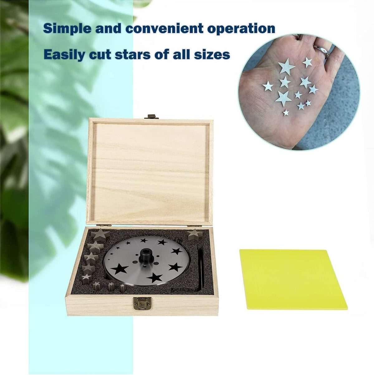 Solidspare Disc Cutter 5mm to 31mm With 10 Punches For Star Shapes Stamping Blanks Star