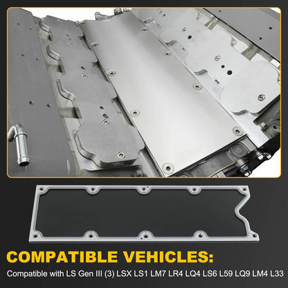 Solidspare LS Gen 3 Valley Pan Cover Plate with Gasket For LSX LS1 LM7 LR4 LQ4 LS6 L59