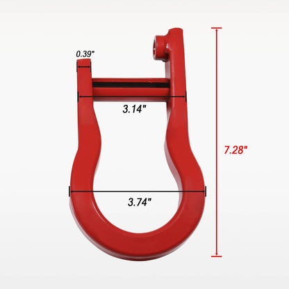 Solidspare Pair Red Tow Hooks 84192871 Fits For 2007-2019 Chevy Silverado GMC Sierra 1500