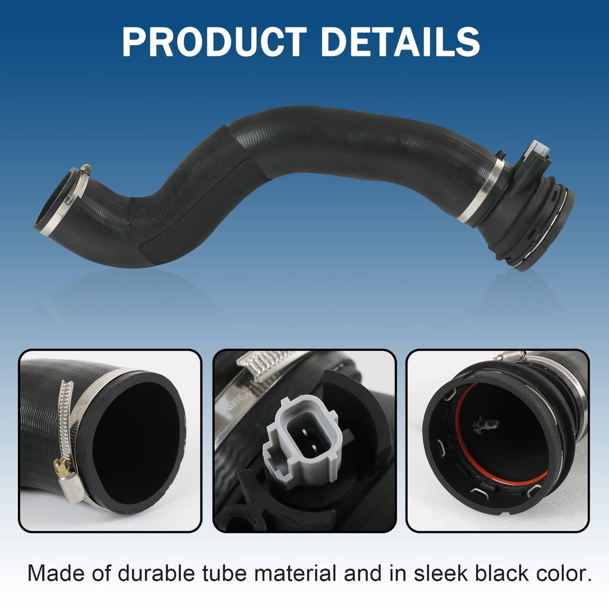 Solidspare HC3Z6F073B Intercooler to Turbo- Hose With Sensor For 2017-2019 F-250 F350 6.7