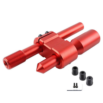 Solidspare Car Alloy H Type Shift Knob Extension Adjustable Extender Gear Shifter+3 Adapter
