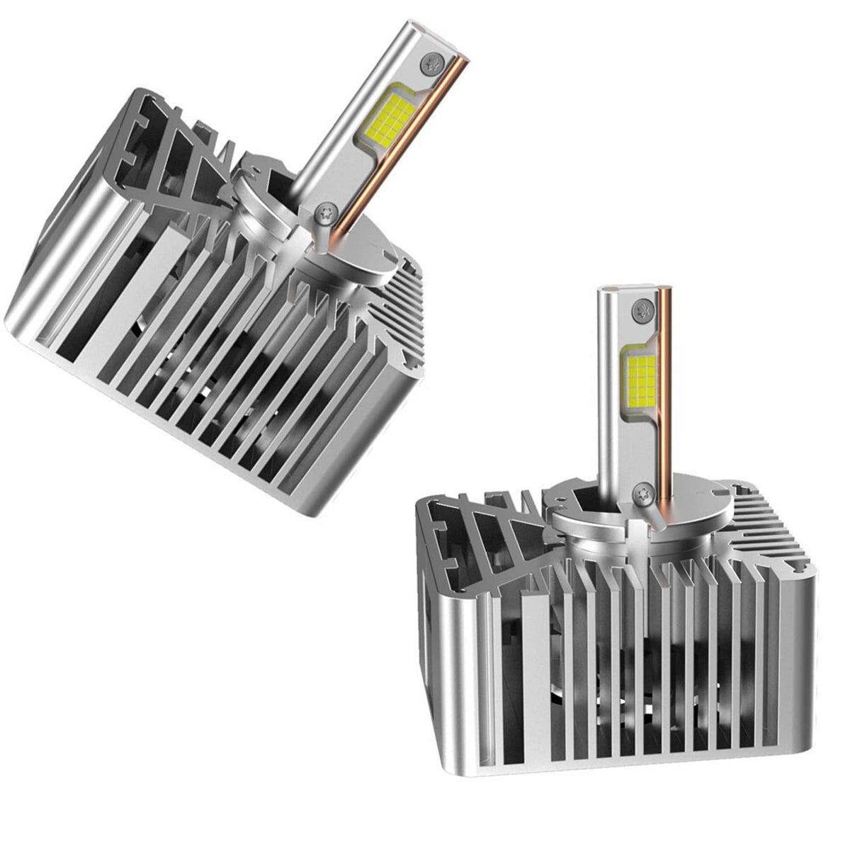 Solidspare 2Pcs LED Headlight Bulbs Hi-Lo D5S For 2016-18 Chevy Silverado 1500 Replace HID