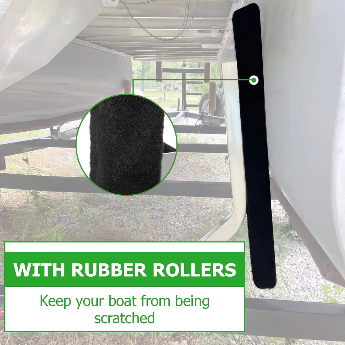 Solidspare Fits Ski Boat Fishing Boat Universal 24.4" Pontoon Boat Trailer Bunk Board Guide
