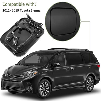 Solidspare Black Gas Lid Door Fuel Door 77350-08020 For 2011-2020 Toyota Sienna 2.7L 3.5L
