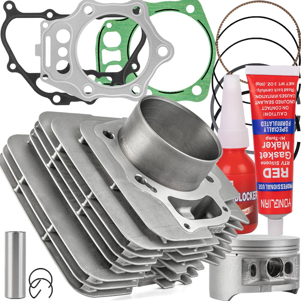 Solidspare Cylinder Piston Ring Gasket Kit For 07-11 Honda TRX500FPE/FPM Fourtrax Foreman