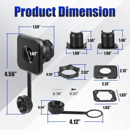 Solidspare Bulkhead Connector Kit Quick Connect/Disconnect, for LiveScope 010-13350-00