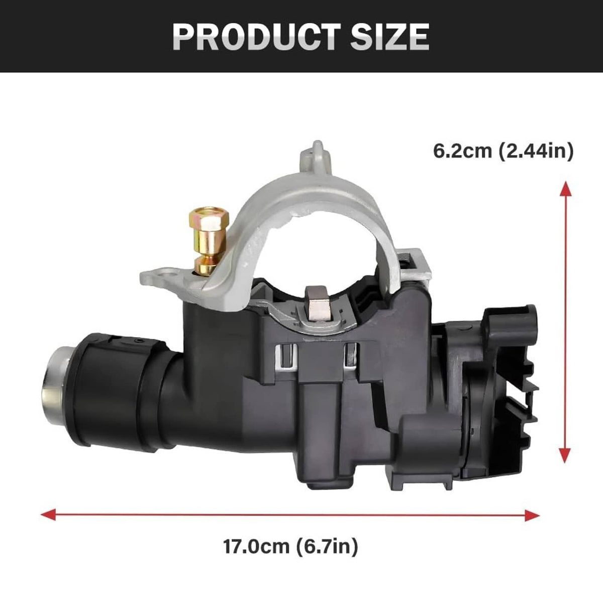 Solidspare Ignition Switch Housing Lock Cylinder W/2 Keys For 2008-2011 Ford Focus Escape