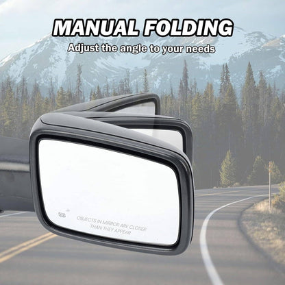 Solidspare Right/Passenger For 2013-2019 Dodge Ram 1500 Manual Fold + Heated Power Mirror