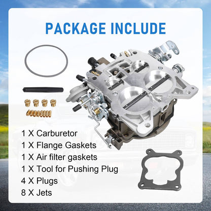 Solidspare Carburetor For Quadrajet 4MV 4 Barrel Chevrolet Engines 327 350 427 454 Carb