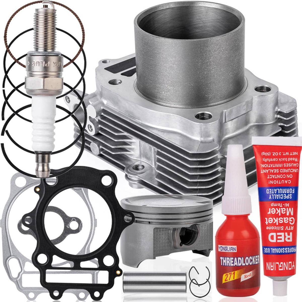Solidspare Cylinder Piston Gasket Repair Kit for Suzuki Eiger 400 King Quad 11210-27H00-0F0