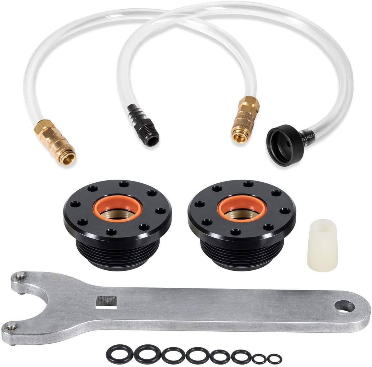 Solid Spare Bleed Kit & Hydraulic Steering Cylinder Seal Kit For Seastar, Uflex