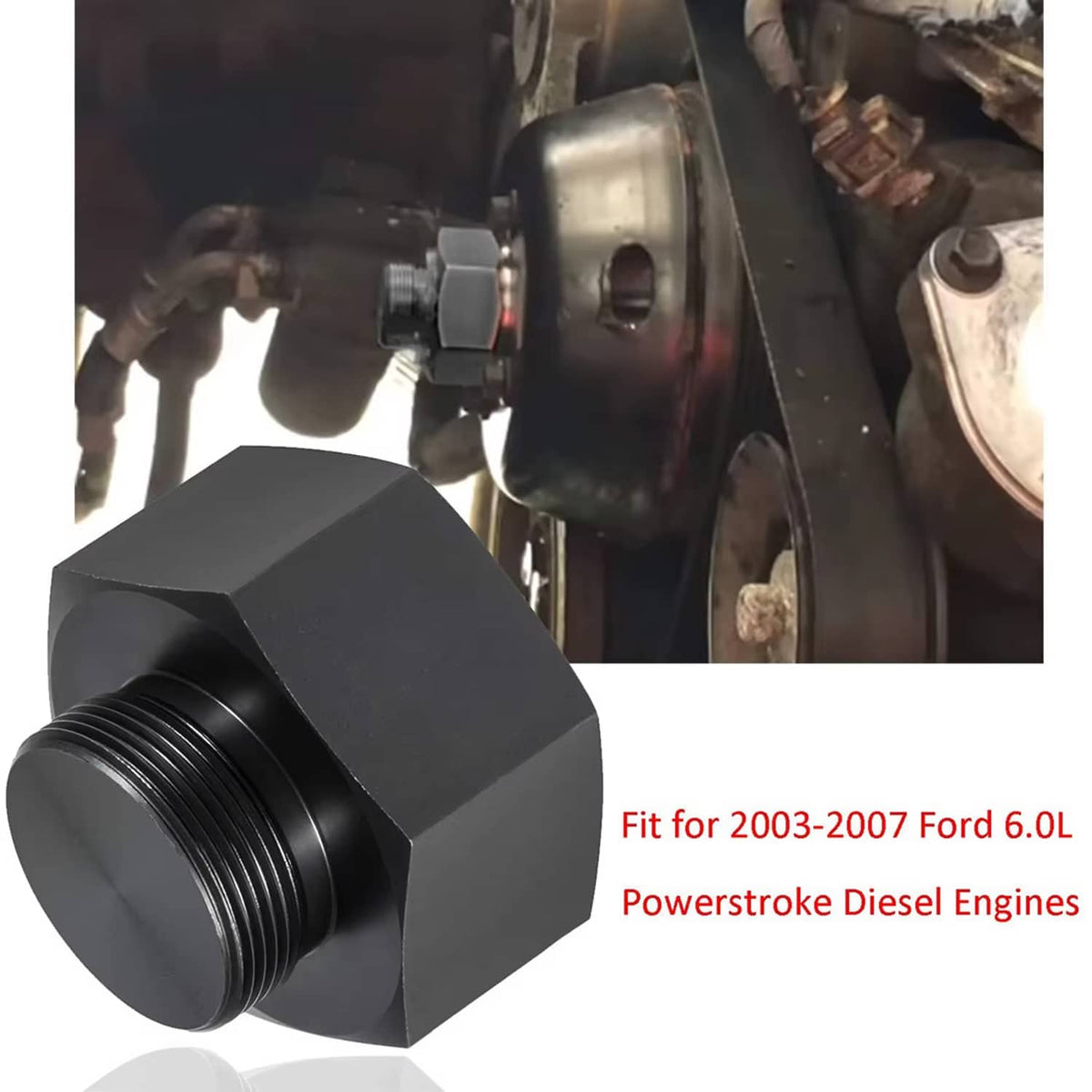 Solid Spare Fan Clutch Adapter for Ford 6.0L to 7.3L Powerstroke Diesel Mechanical 2003-2007