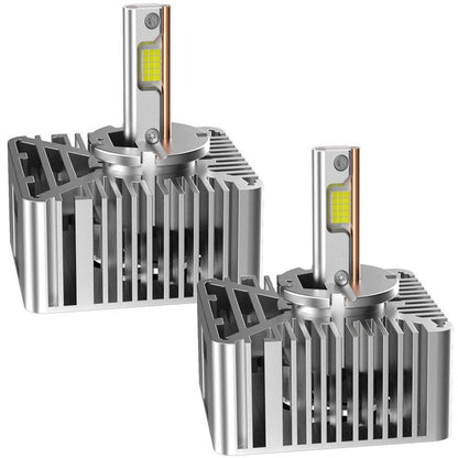 Solidspare 2Pcs LED Headlight Bulbs Hi-Lo D5S For 2016-18 Chevy Silverado 1500 Replace HID
