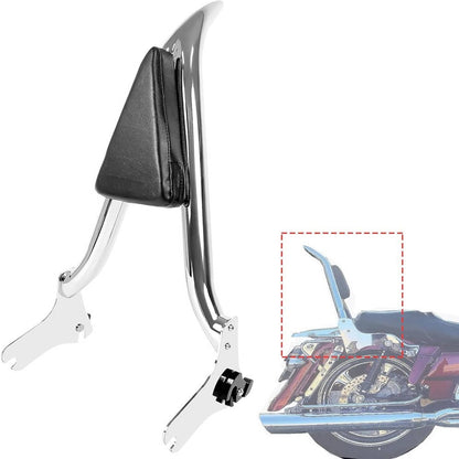 Solidspare New 22'' Chrome Backrest Sissy Bar For Harley Road King Electra Glide 1997-2008