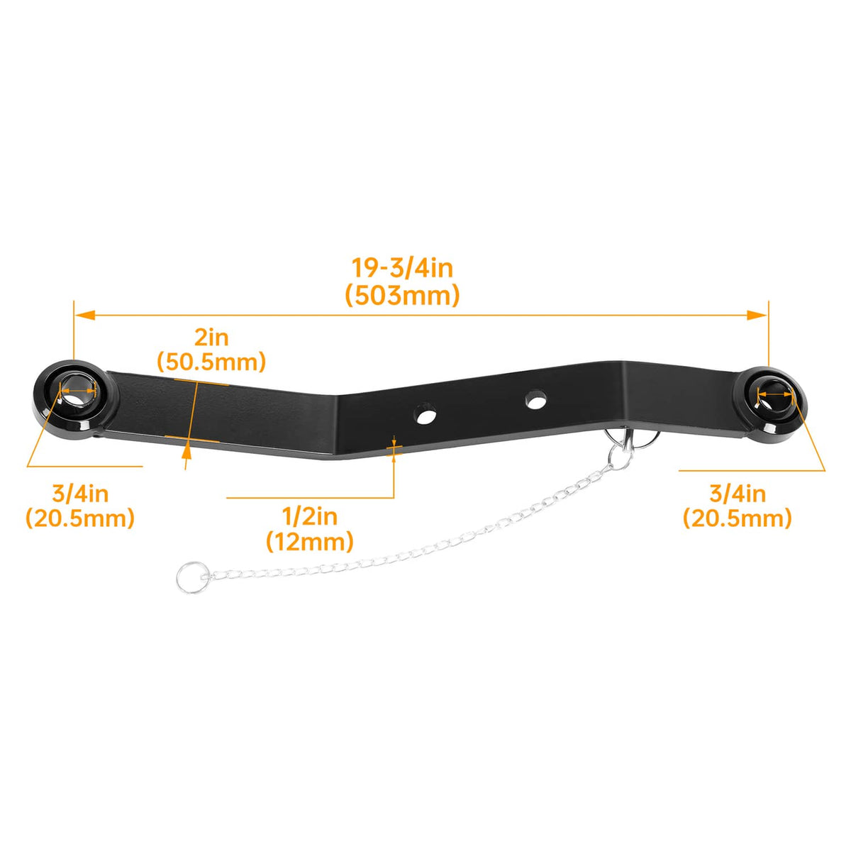 Solidspare #159332 Lift Arm Category 1 For Kubota B-Series 3-Point Hitch Powder Coated